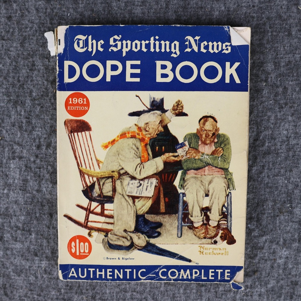 Vintage Sporting News Dope Book 1961 Spink Rickart Kachline Softcover MLB USA
